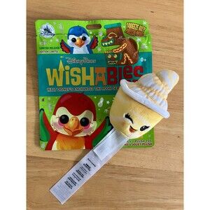 Disney Parks Wishables Enchanted Tiki Room Dole Whip Snack Plush with Bag!